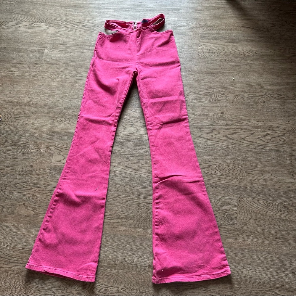 Edikted Pink Flare Pants 🩷